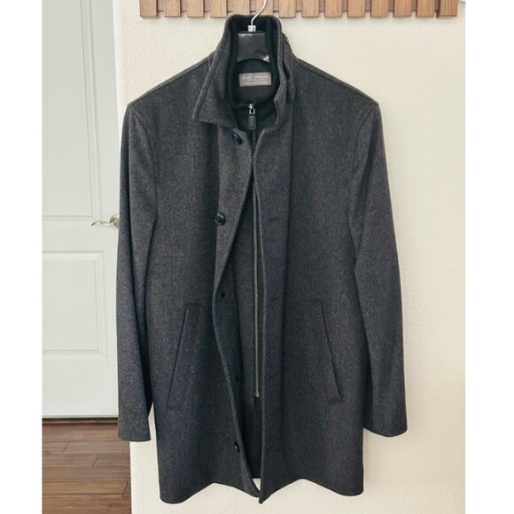 🧥NWOT🧥 Daniel Cremieux Signature Label Loro Piana Bib Wool Coat, M - Picture 5 of 12